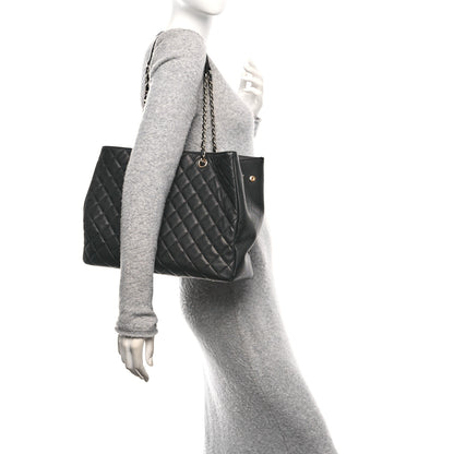 Chanel Caviar Quilted Large Shopping Tote Black 3 of 10