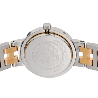 Hermes Stainless Steel 24mm Clipper Quartz Watch Gold 4 of 4