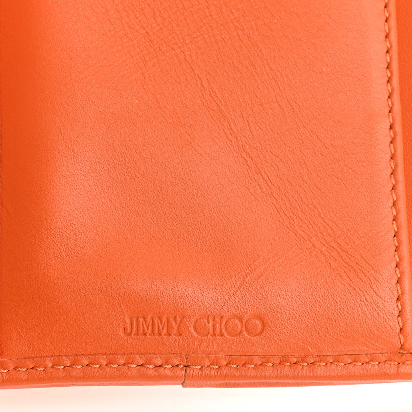 Calfskin Continental Wallet Orange