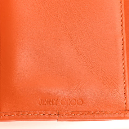 Jimmy Choo Calfskin Continental Wallet Orange 7 of 14