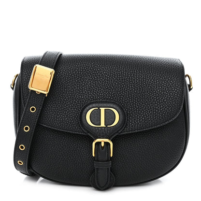 Christian Dior Grained Calfskin Medium Bobby Flap Navy Blue 1 of 12