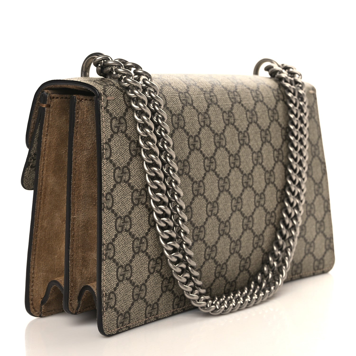 Gucci GG Supreme Monogram Small Dionysus Shoulder Bag Taupe 3 of 11