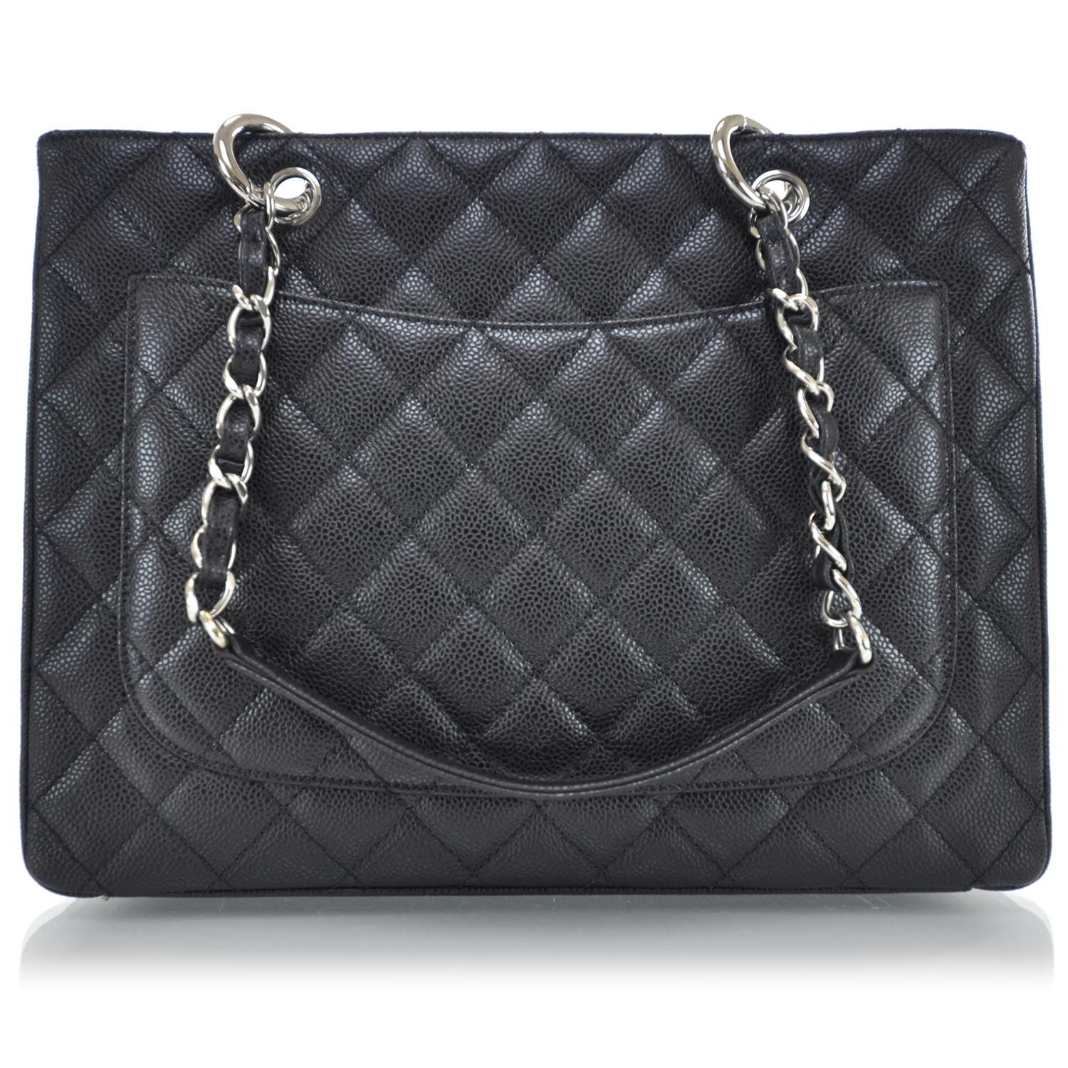 Chanel Caviar Quilted Grand Shopping Tote GST Black 3 of 10