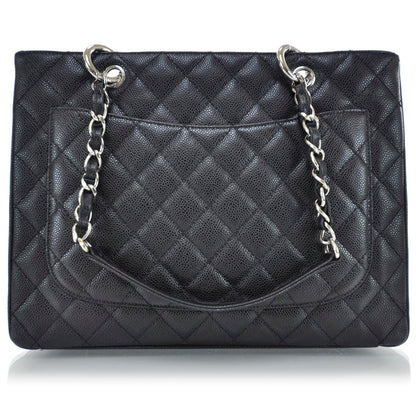 Chanel Caviar Quilted Grand Shopping Tote GST Black 3 of 10
