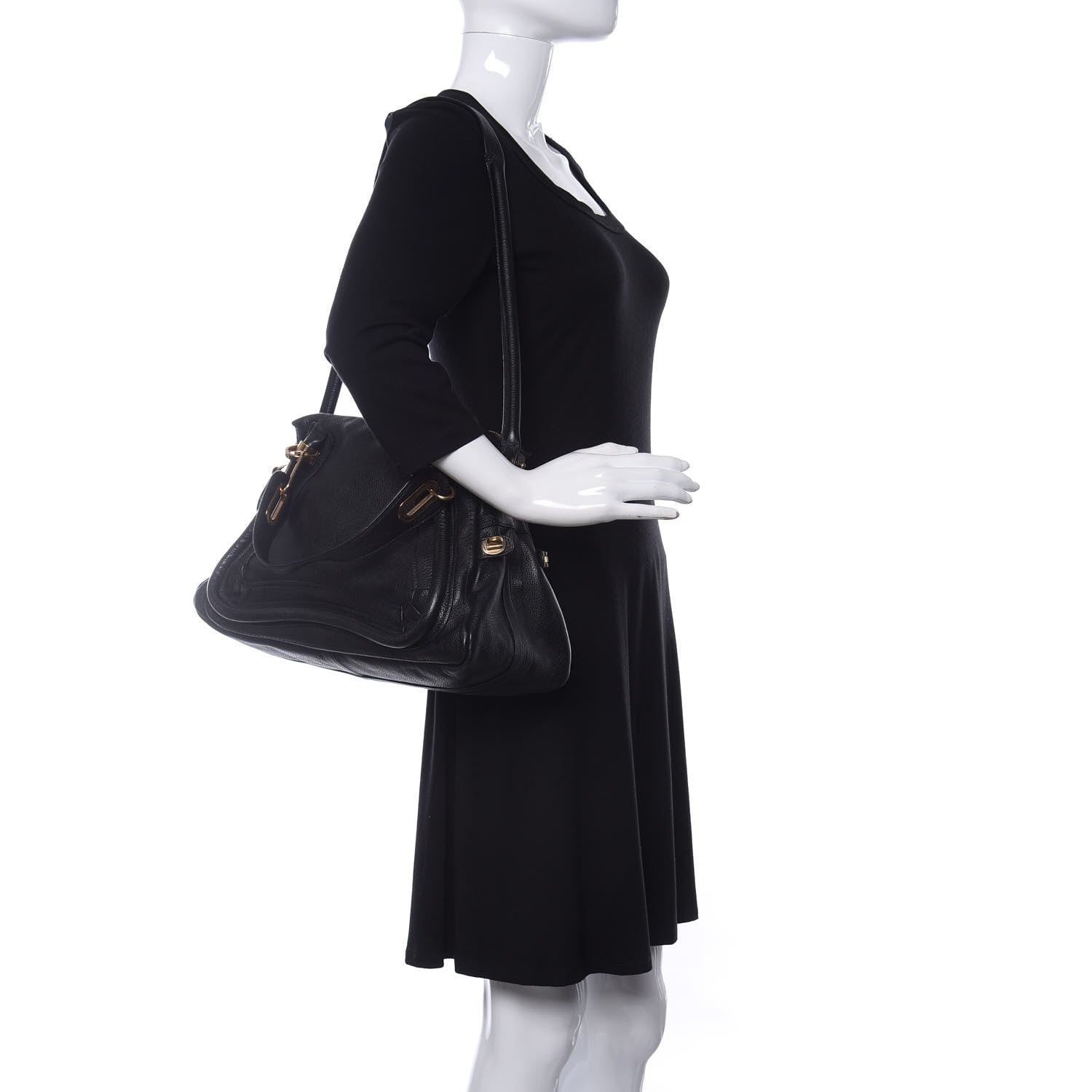 Chloe Calfskin Medium Paraty Black 2 of 11