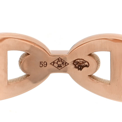 Hermes 18K Rose Gold PM Chaine d'Ancre Enchainee Ring 59 8.75 6 of 6