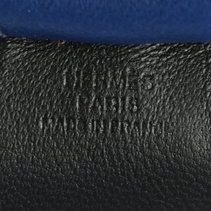Hermes Milo Lambskin Grigri Rodeo Horse Bag Charm MM Black Bleu Saphir Gold 3 of 4