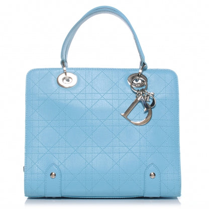 Christian Dior Calfskin Cannage Tote Turquoise 1 of 7