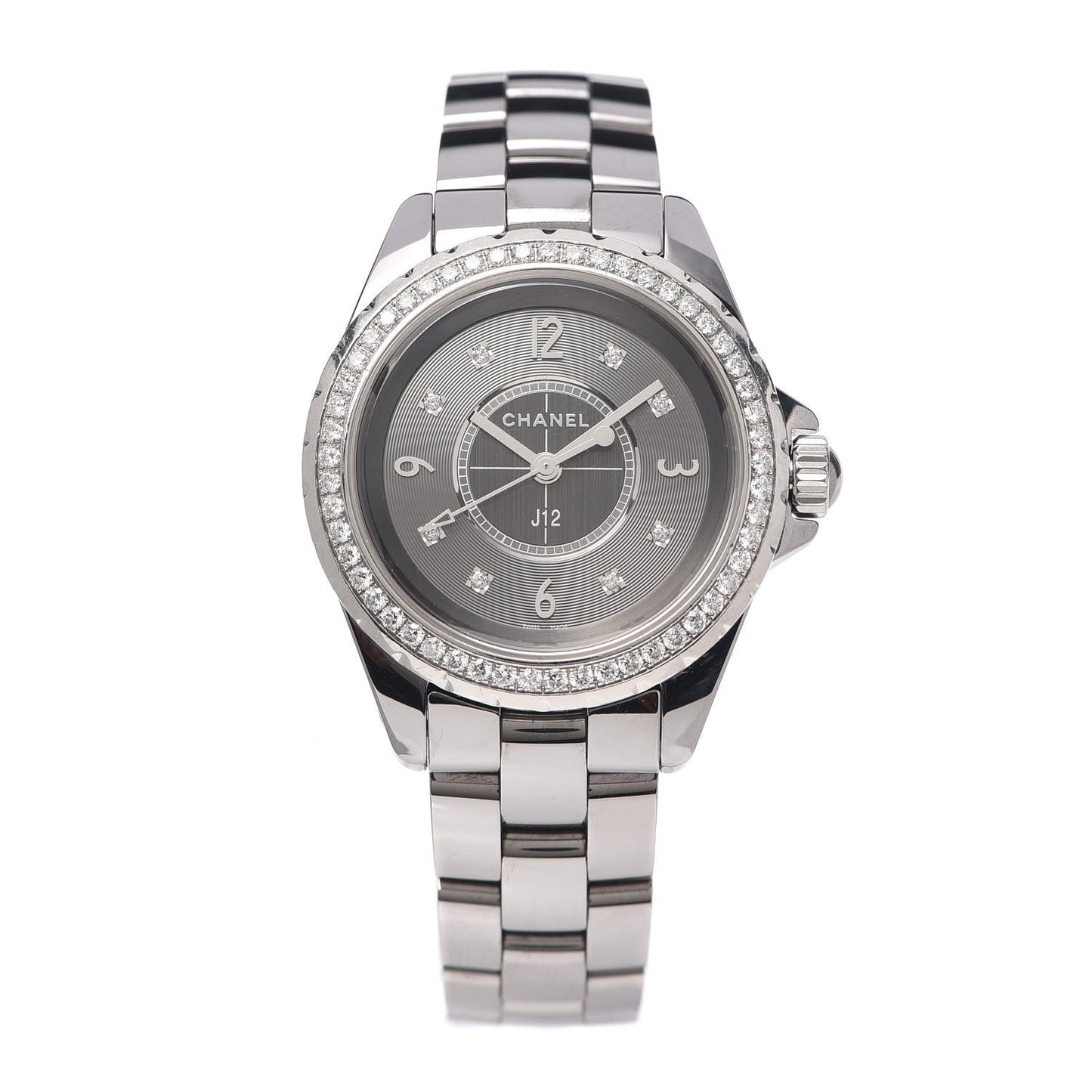Titanium Ceramic Diamond Bezel 33mm J12 Quartz Watch
