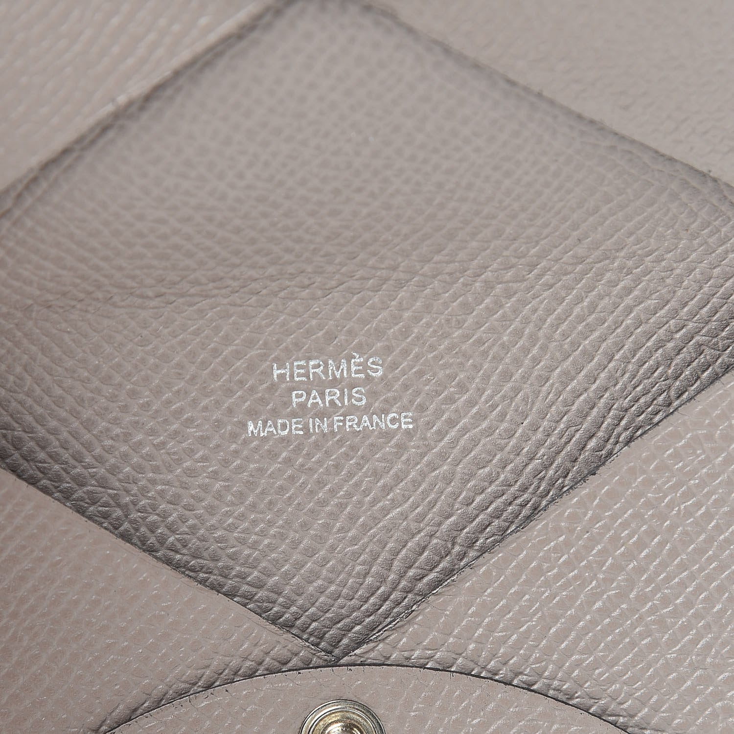 Hermes Epsom Calvi Card Case Etoupe 6 of 12