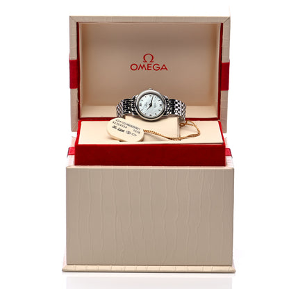 Omega Stainless Steel Mother of Pearl 24mm De Ville Prestige Quartz Watch 424.10.24.60.05.001 7 of 7