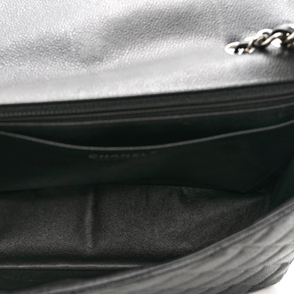 Chanel Caviar Quilted Jumbo Single Flap Black 5 of 11