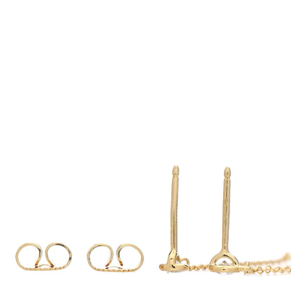 Tiffany 18K Yellow Gold Diamond .39ctw Elsa Peretti Diamonds by the Yard Drop Earrings 3 of 6