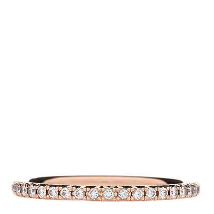 Tiffany 18K Rose Gold Diamond Metro Band Ring 49 5 1 of 5