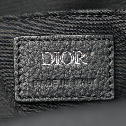 Christian Dior Grained Calfskin Nylon Oblique Explorer Backpack Black 6 of 14