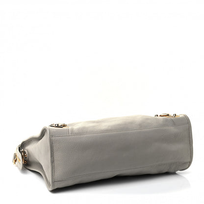 Balenciaga Chevre Gold Metallic Edge Hardware City Gris Glace 3 of 4