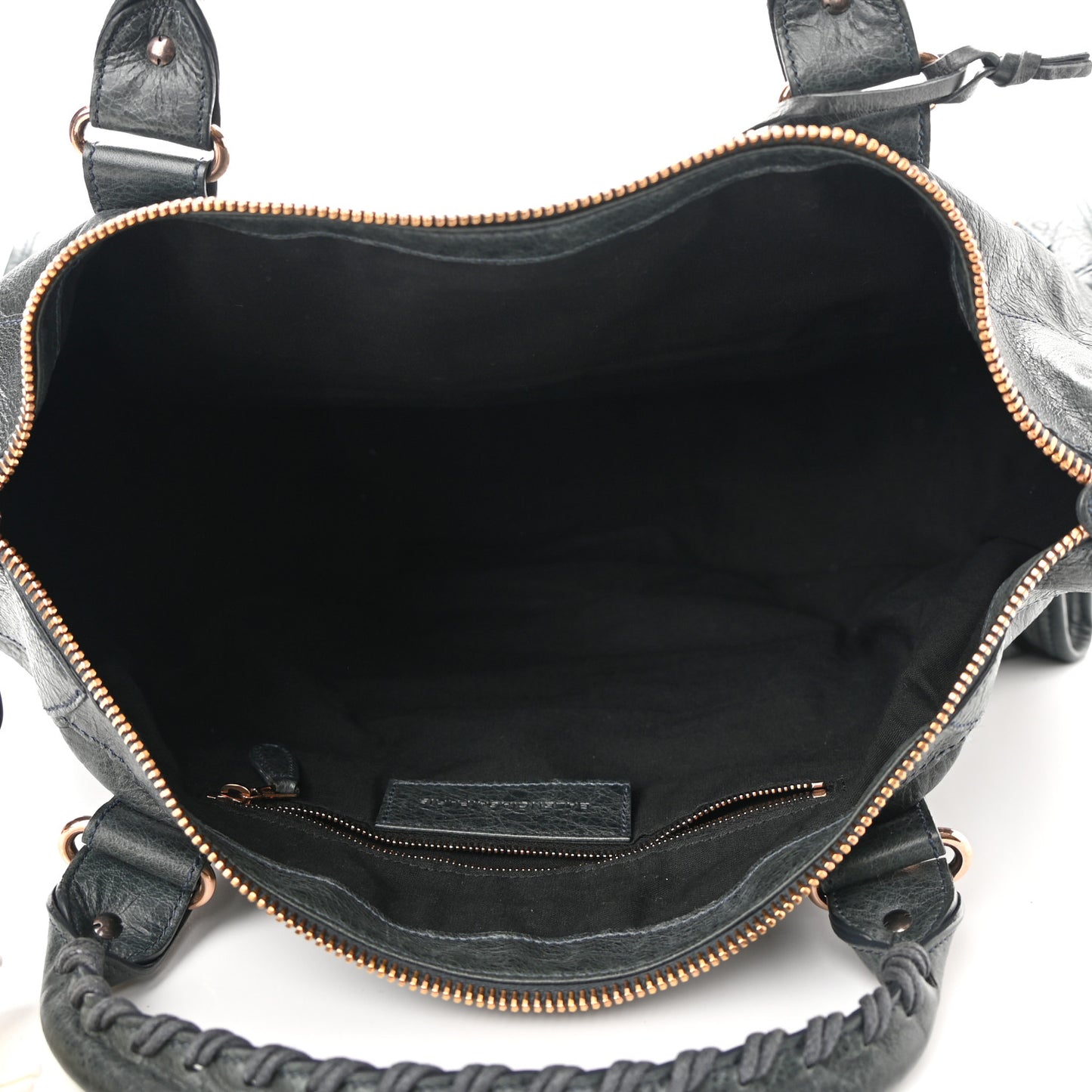 Agneau Giant 21 Rose Gold Hardware Work Anthracite