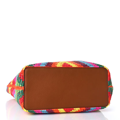 Valentino Garavani Raffia Calfskin Rockstud Summer Tote Multicolor 4 of 9