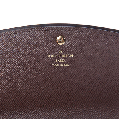 Louis Vuitton Damier Ebene Normandy Wallet Black 6 of 7