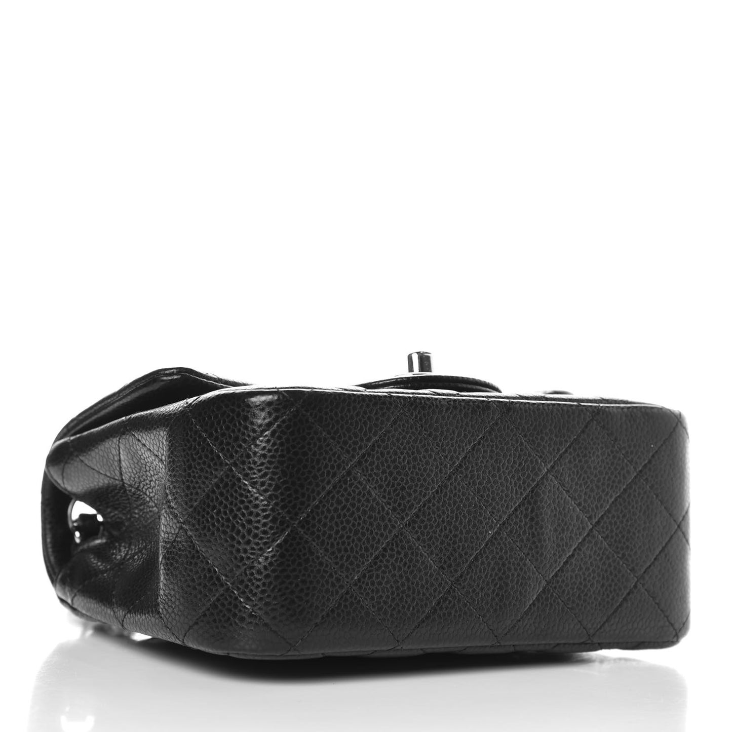 Caviar Quilted Mini Square Flap Black