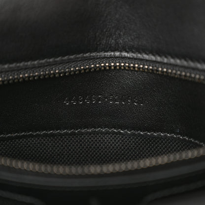 Gucci Calfskin Matelasse Monochrome Small GG Marmont Shoulder Bag Black 7 of 13