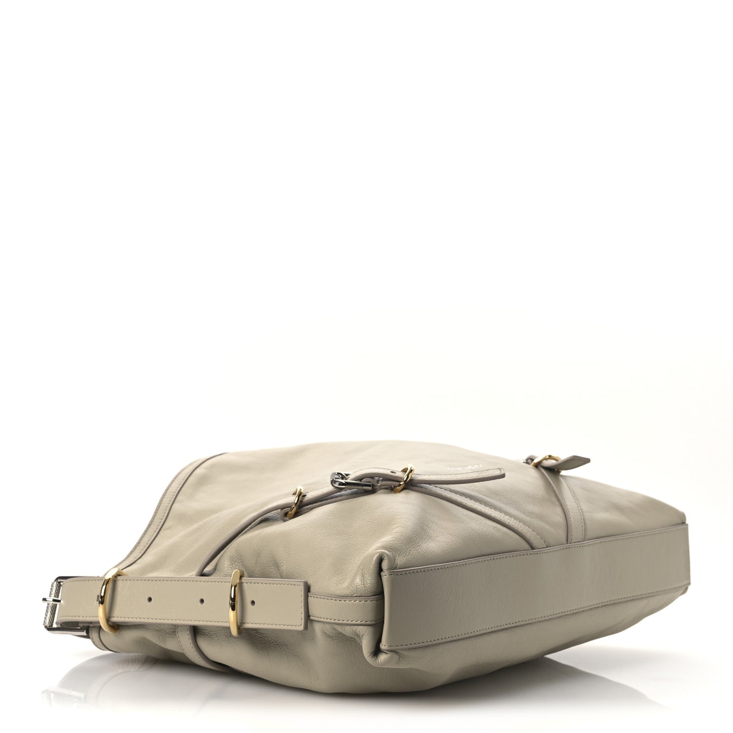Calfskin Medium Voyou Bag Natural Beige