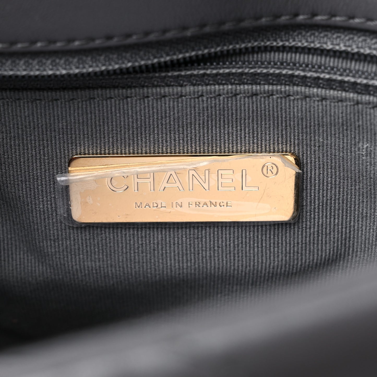Lambskin Quilted Medium Chanel 19 Flap Dark Grey