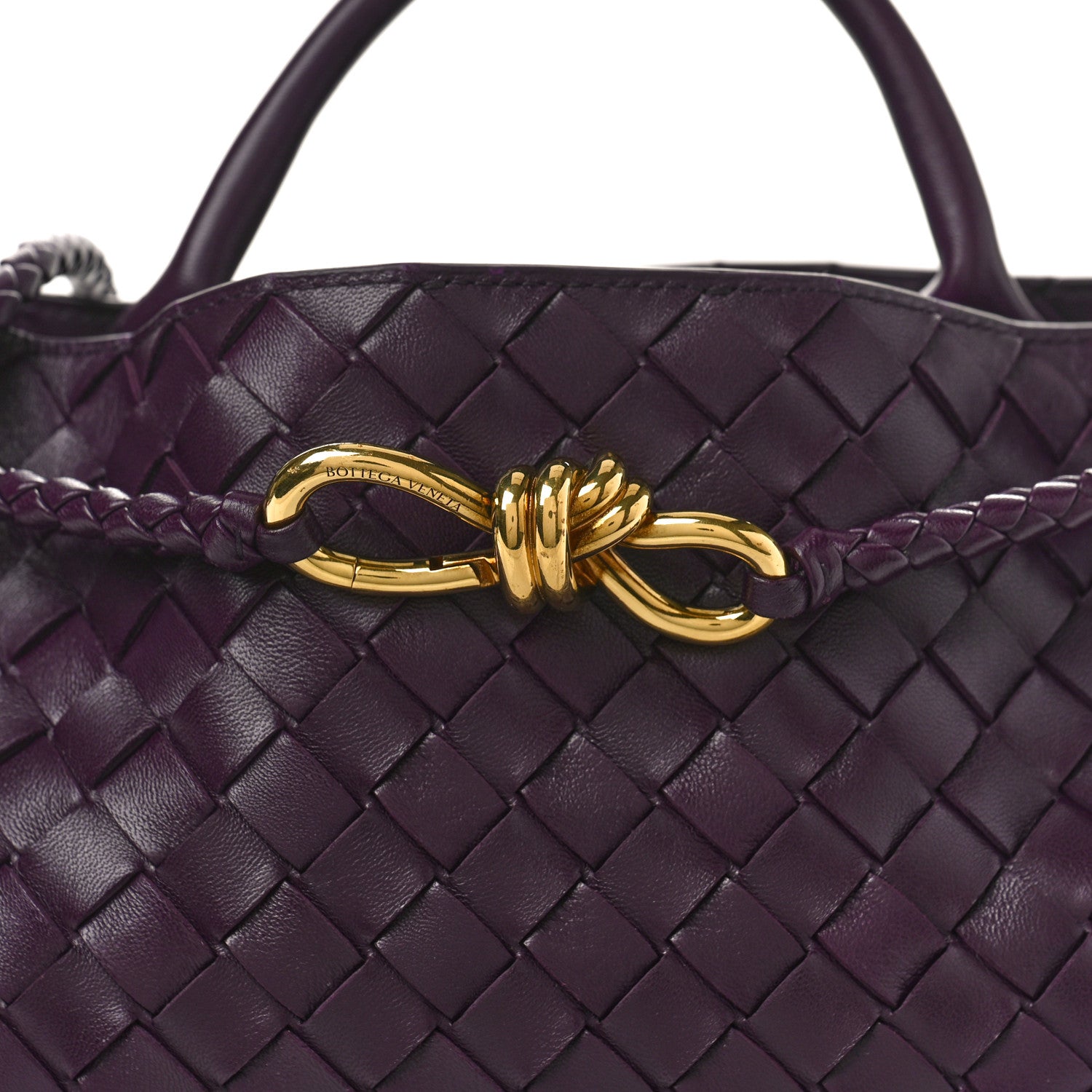 Bottega Veneta Nappa Intrecciato Small East West Andiamo Shoulder Bag Dark Mystic 8 of 10