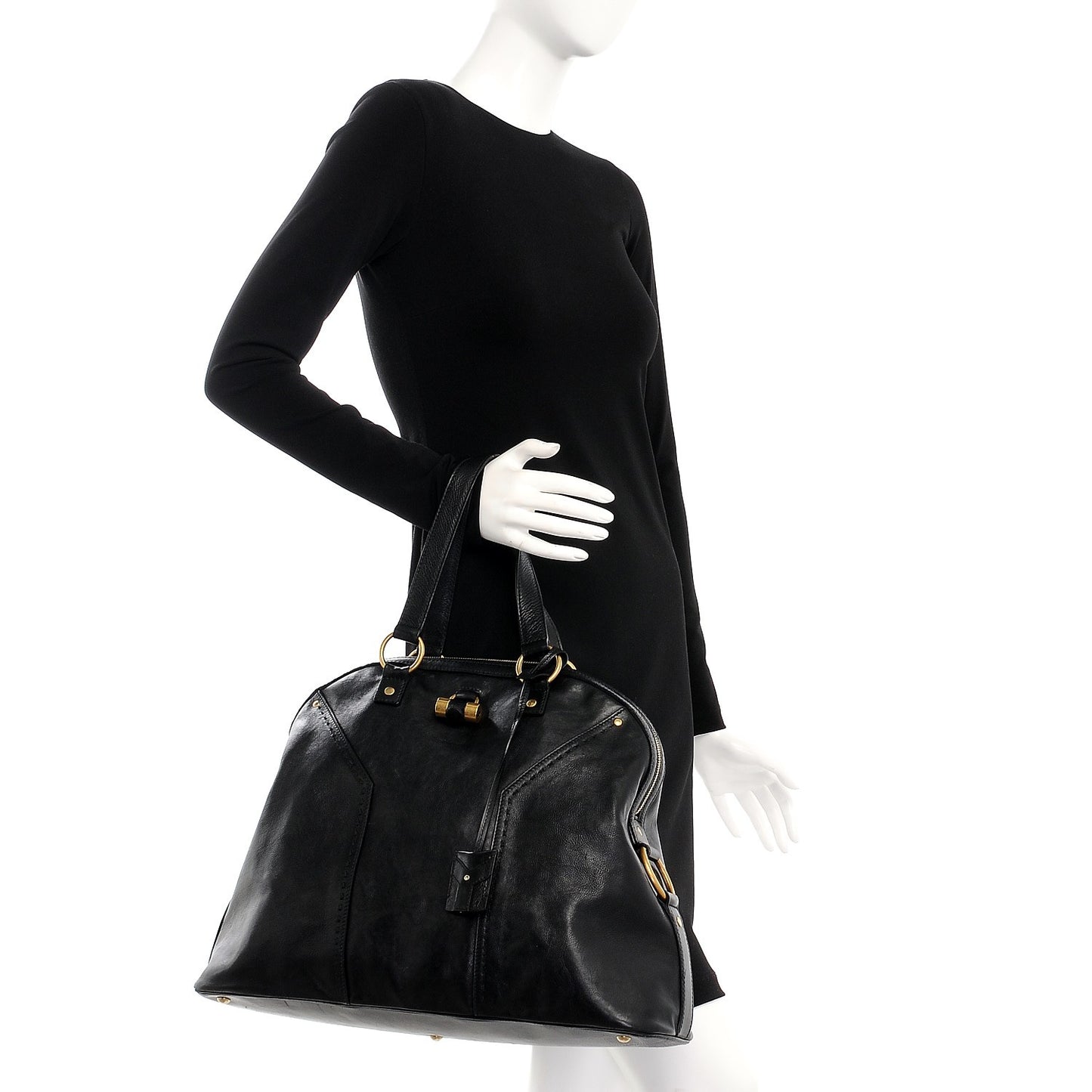 Calfskin Oversized Muse Black