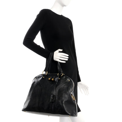 Saint Laurent Calfskin Oversized Muse Black 2 of 10