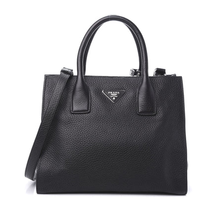 Prada Vitello Daino Shopping Tote Black 1 of 10