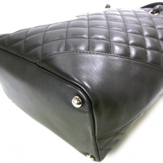 Chanel Calfskin Quilted Medium Cambon Tote Black White 5 of 10