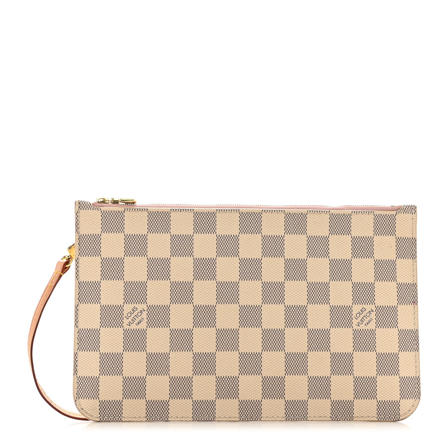 Louis Vuitton Damier Azur Neverfull MM GM Pochette Rose Ballerine 1 of 7