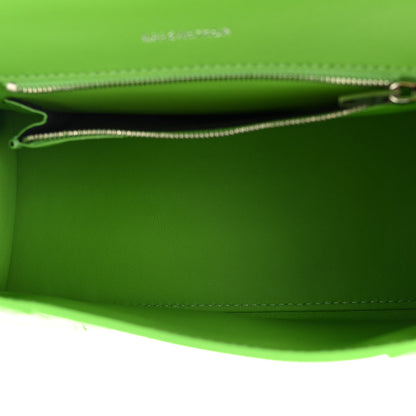 Balenciaga Grained Calfskin Small Hourglass Top Handle Bag Light Green 5 of 10