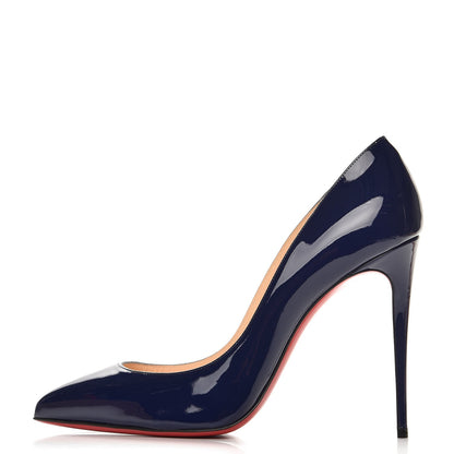 Christian Louboutin Patent Pigalle Follies 100 Pumps 40 China Blue 1 of 10