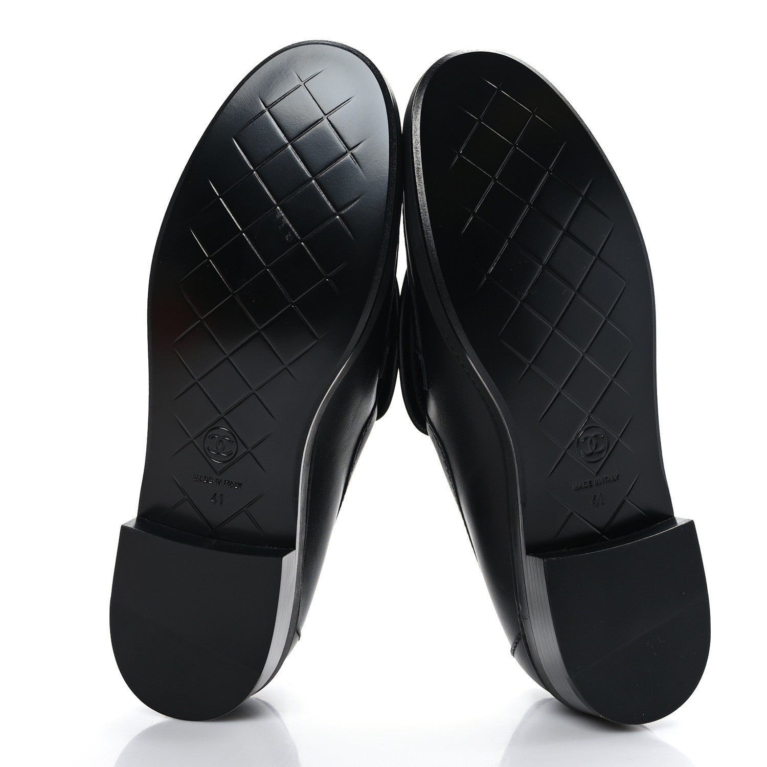 Chanel Lambskin Quilted CC Turnlock Loafers 41 Black 5 of 8