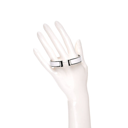 Hermes Enamel Narrow Clic Clac H Bracelet GM White 2 of 8