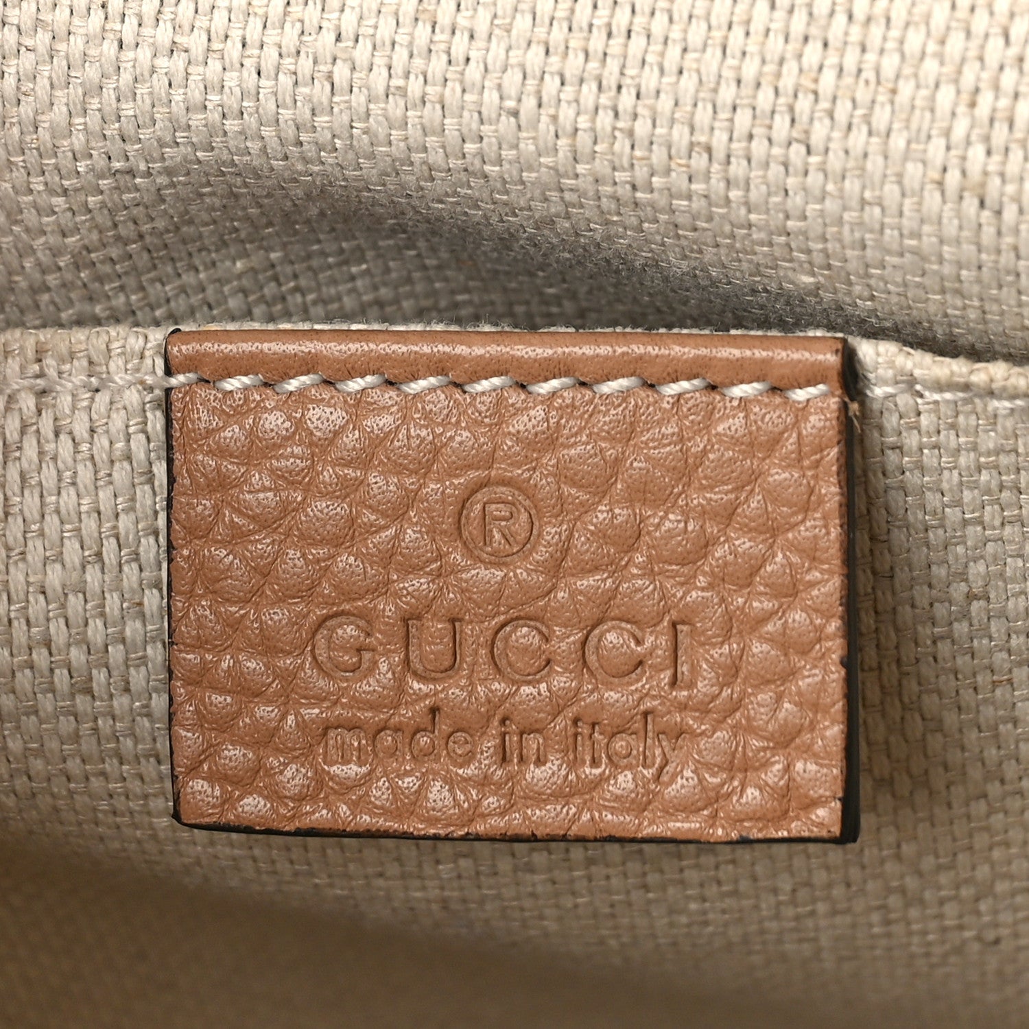 Gucci Pebbled Calfskin Small Soho Disco Bag Camelia 6 of 11