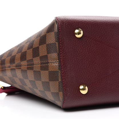 Louis Vuitton Damier Ebene Cuir Taurillon Hyde Park Fuchsia 7 of 11