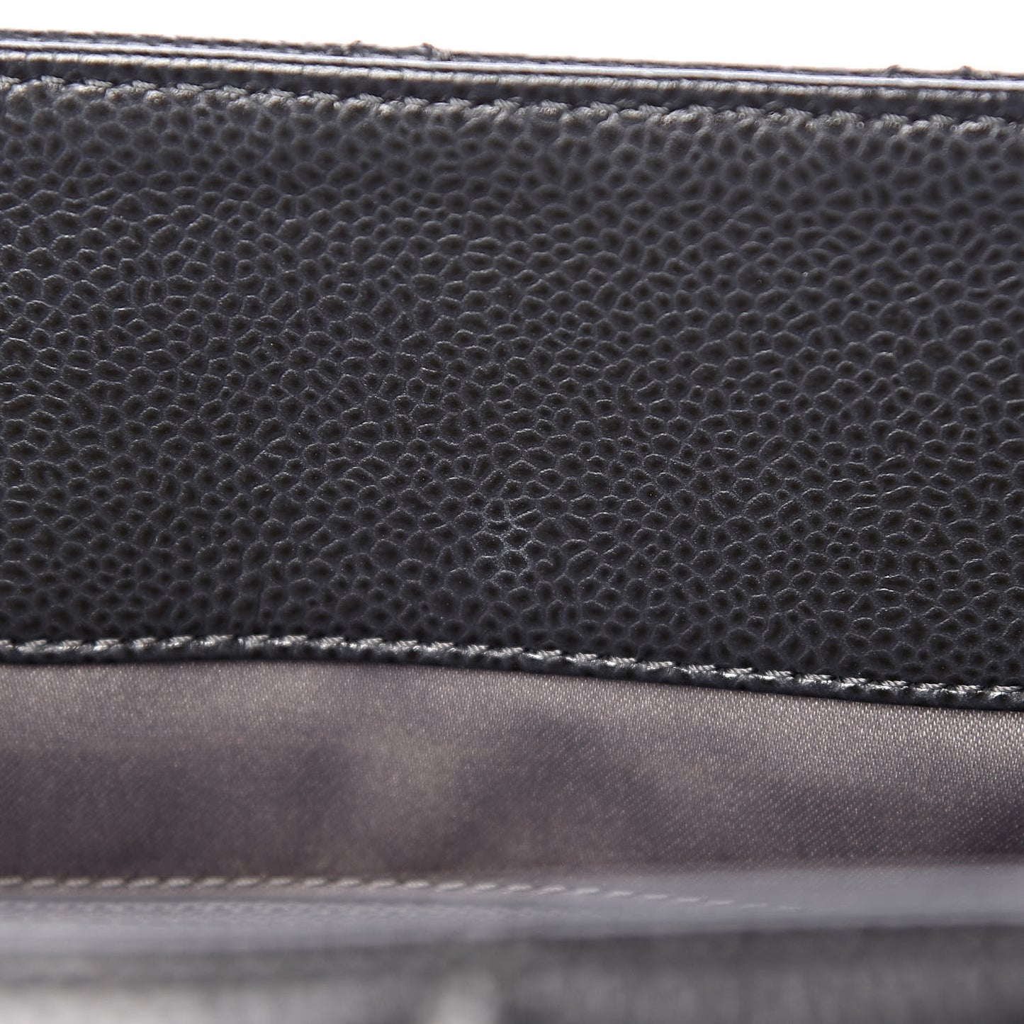 Caviar Quilted XL Grand Shopping Tote GST Dark Grey