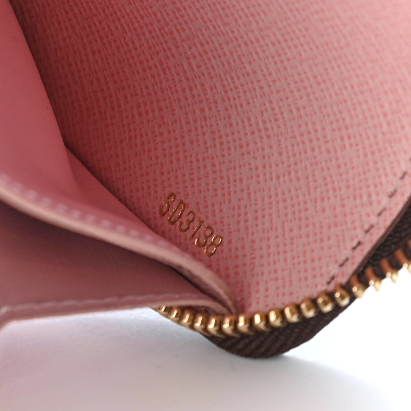 Monogram Clemence Wallet Rose Ballerine