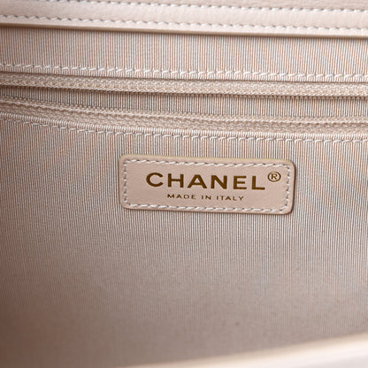 Chanel Bullskin Stitch Small Shopping Tote Light Pink 5 of 11