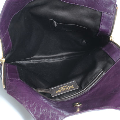Saint Laurent Leather Tribute Tote Purple 7 of 7