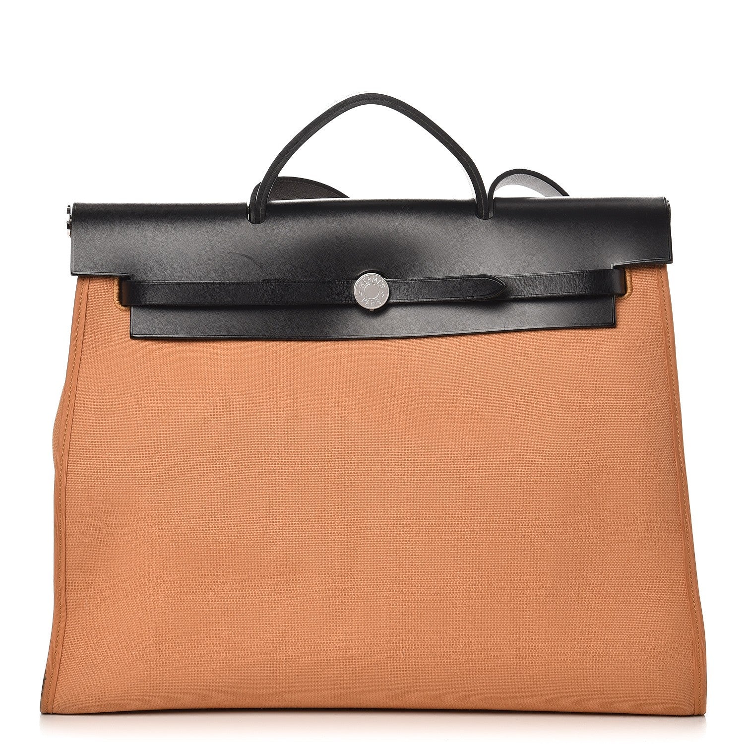 Hermes Toile Vache Hunter Herbag Zip 39 MM Sable Black 1 of 14