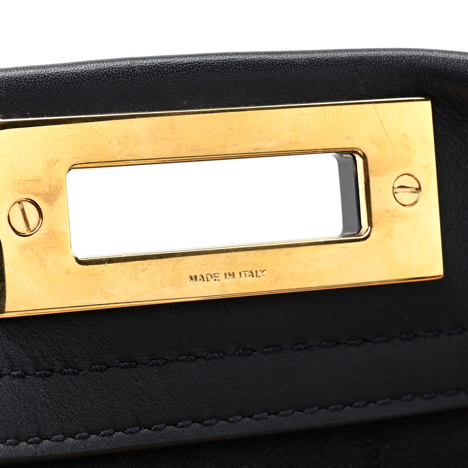 Fendi Vitello Seta Burro Medium Peekaboo Iconic Satchel Blue Notte Plaster 7 of 16