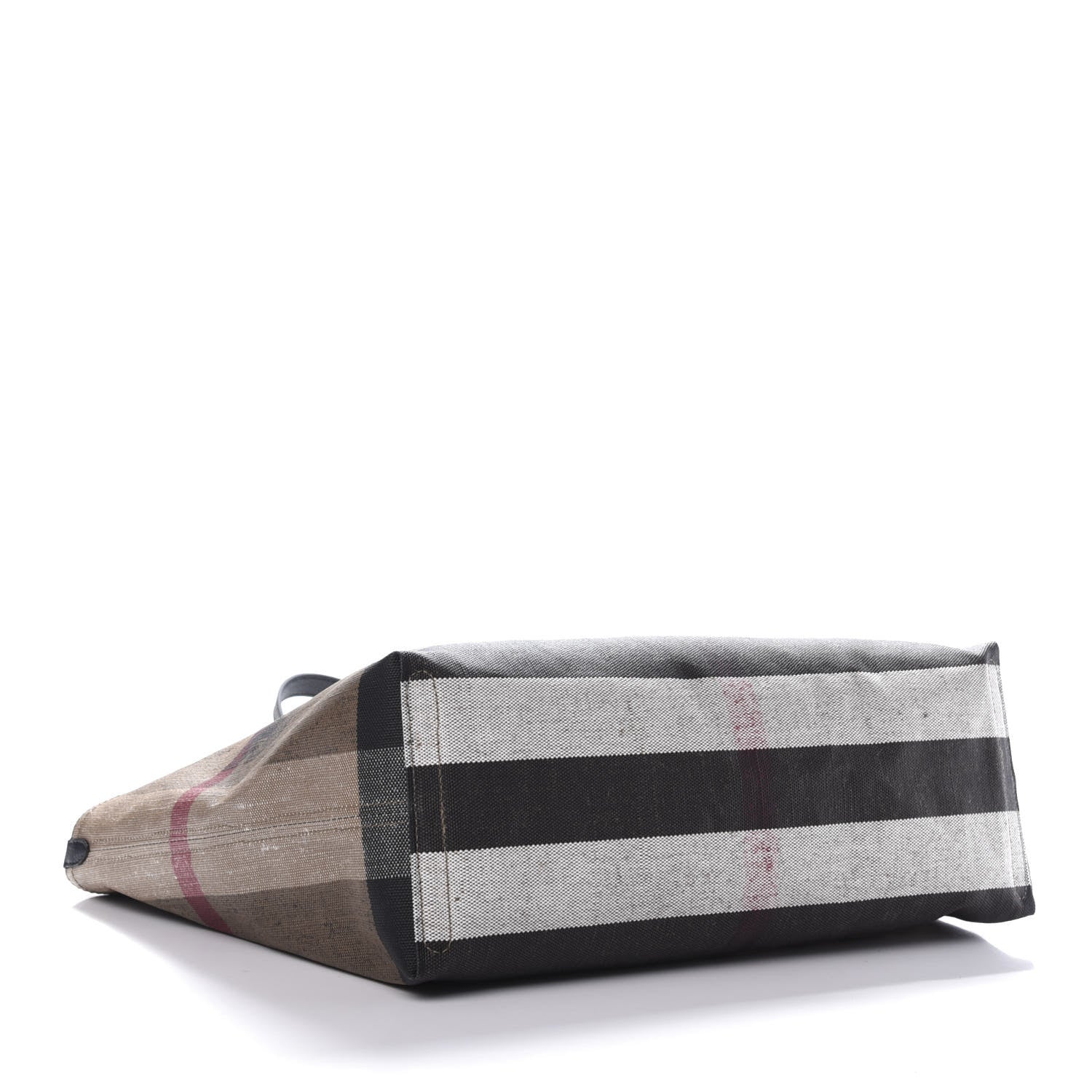 Burberry Coated Canvas Mega Check Medium Doodle Tote Black 4 of 11