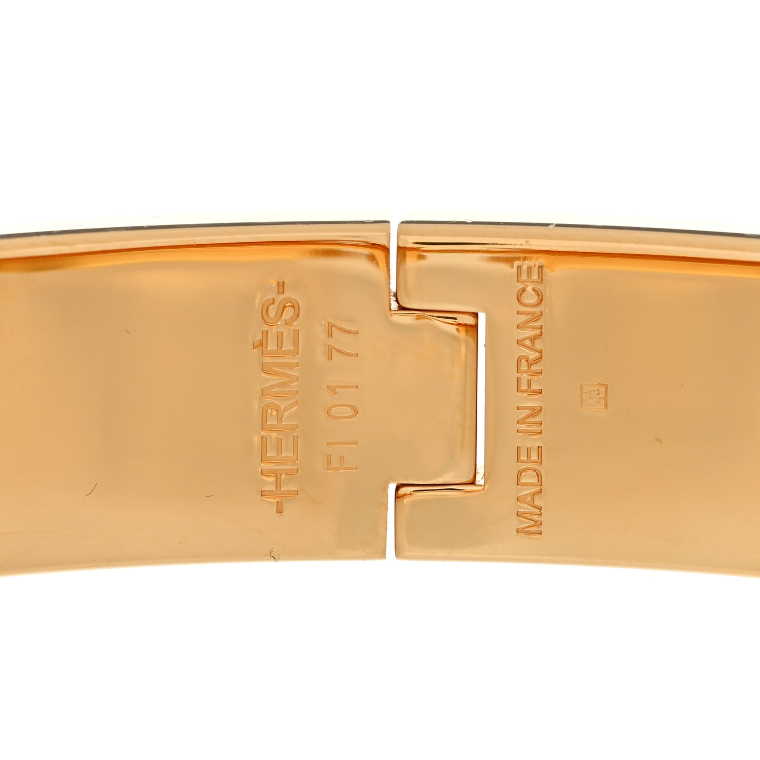 Hermes Enamel Narrow Clic Clac H Bracelet PM White 4 of 7
