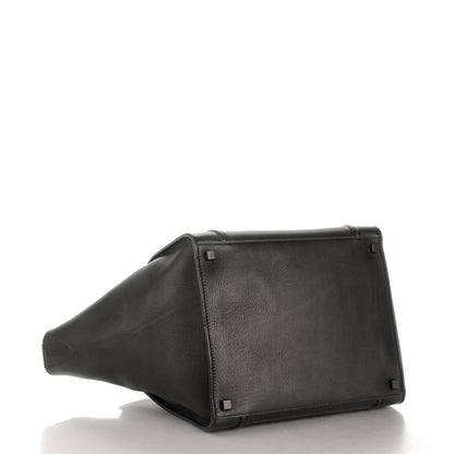 Celine Supple Calfskin Medium Phantom Luggage Black 4 of 8