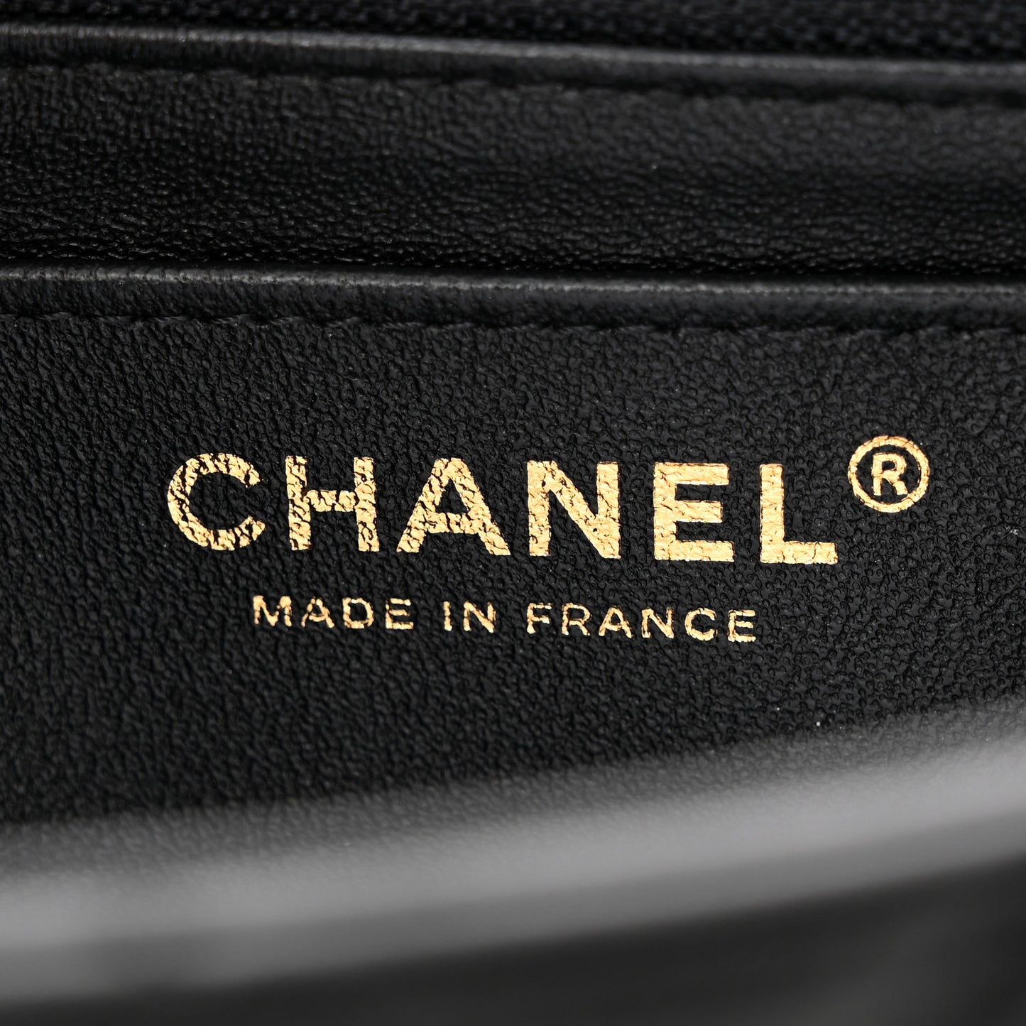 Lambskin Quilted Mini Rectangular Flap Black