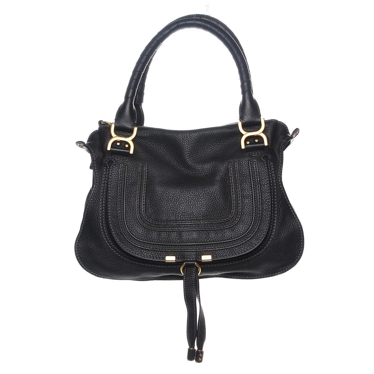 Chloe Calfskin Medium Marcie Satchel Black 1 of 8